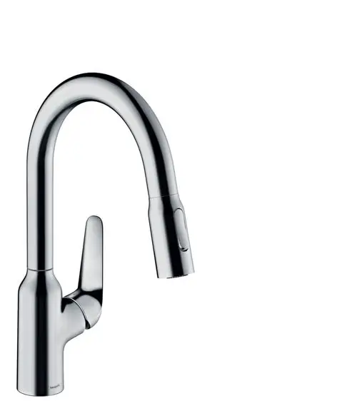 Hansgrohe HG Focus M42 Einhebel-Küchenmischer 180, Eco, Ausziehbrause, 2jet Chrom, 71862000, Artikel in Kategorie